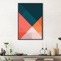 Contrasting Shapes Canvas Art Clock Canvas