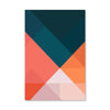 Contrasting Shapes Canvas Art Clock Canvas