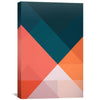 Contrasting Shapes Canvas Art 30 x 45cm / Unframed Canvas Print Clock Canvas