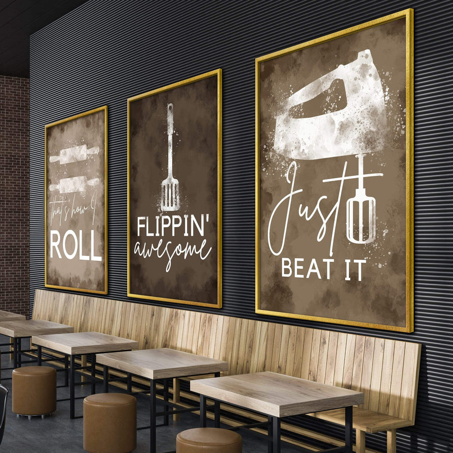 Cookin Vibes Canvas Art Clock Canvas