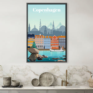 Copenhagen Canvas - Studio 324 Art Clock Canvas