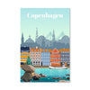 Copenhagen Canvas - Studio 324 Art Clock Canvas