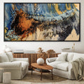 Copper Blue Serenade Canvas Art 50 x 25cm / Unframed Canvas Print Clock Canvas