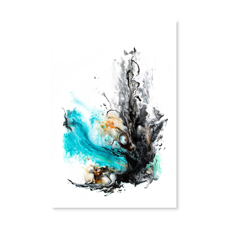 Coral Canvas Art Clock Canvas