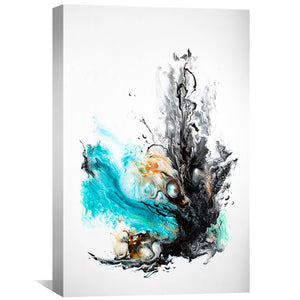 Coral Canvas Art 30 x 45cm / Unframed Canvas Print Clock Canvas