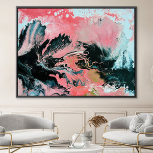 Coral Overture Canvas Art 45 x 30cm / Unframed Canvas Print Clock Canvas
