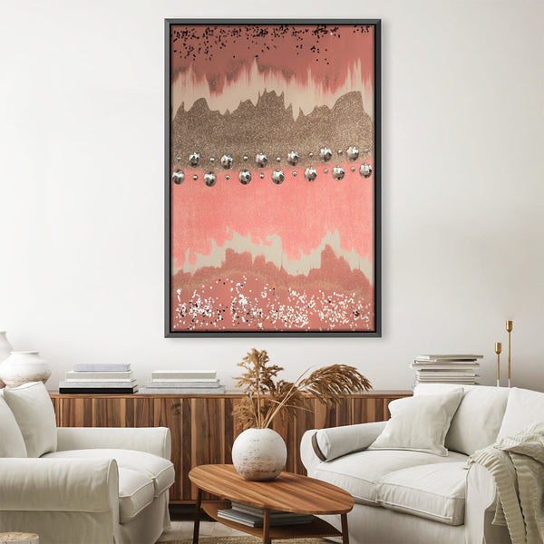 Coral Sparkle Canvas Art 30 x 45cm / Unframed Canvas Print Clock Canvas