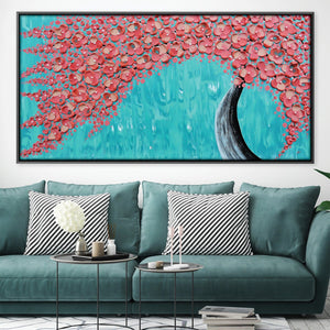 Coral Tree Canvas Art 50 x 25cm / Unframed Canvas Print Clock Canvas