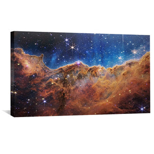 Cosmic Cliffs Canvas Art 50 x 25cm / Unframed Canvas Print Clock Canvas