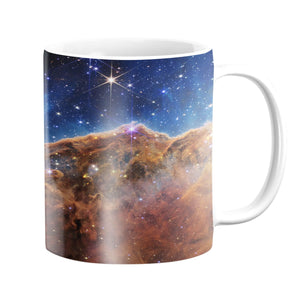 Cosmic Cliffs Mug Mug White Clock Canvas