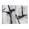 Cracked Ice Canvas Art Set of 2 / 30 x 45cm / Unframed Canvas Print Clock Canvas