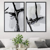 Cracked Ice Canvas Art Clock Canvas