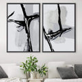 Cracked Ice Canvas Art Clock Canvas