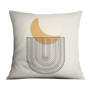 Crescent Moon Cushion Cushion 45 x 45cm Clock Canvas