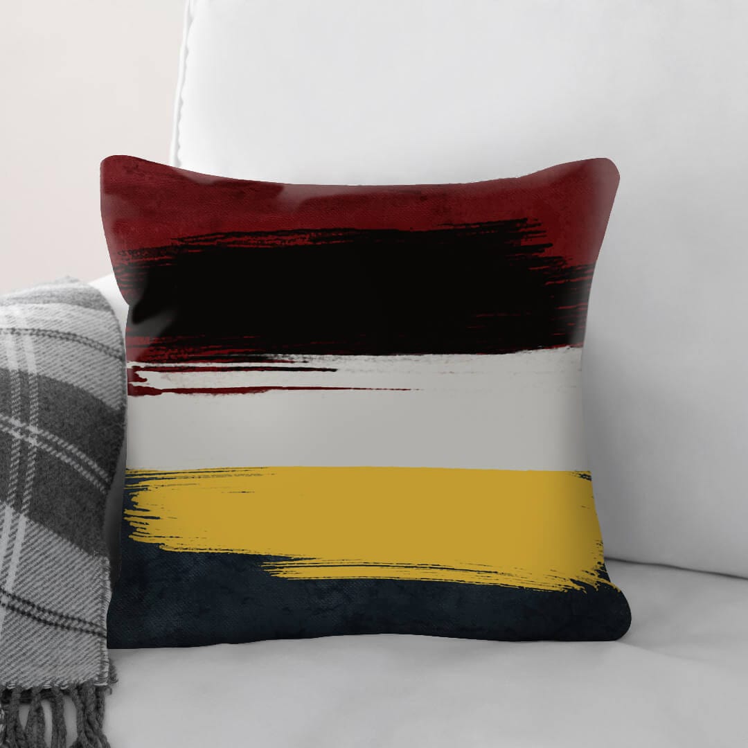 Crimson Expression Cushion Cushion Cushion Square Clock Canvas
