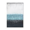 Crystal Rain Blue Canvas Art Clock Canvas