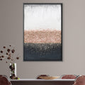 Crystal Rain Dusty Rose Canvas Art Clock Canvas