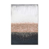 Crystal Rain Dusty Rose Canvas Art Clock Canvas