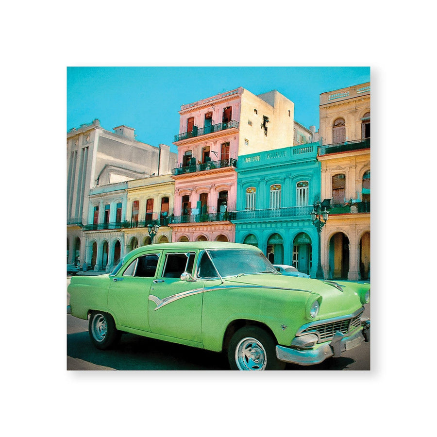 Cuba Drives Canvas Art Clock Canvas