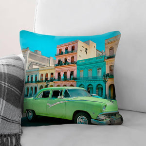 Cuba Drives Cushion Cushion Cushion Square Clock Canvas