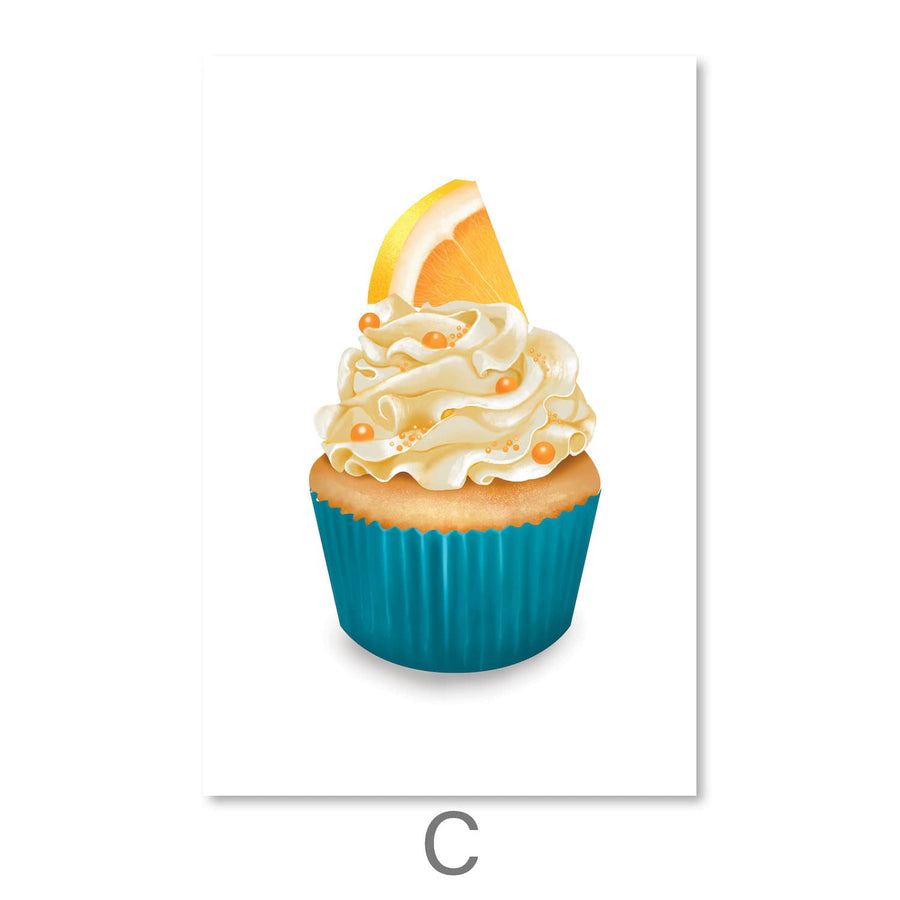 Cupcake Delicacies Canvas Art C / 30 x 45cm / Unframed Canvas Print Clock Canvas