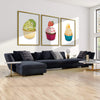 Cupcake Delicacies Canvas Art Clock Canvas