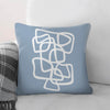 Curvy Line Cushion Cushion 45 x 45cm Clock Canvas