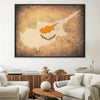 Cyprus Canvas Art Clock Canvas