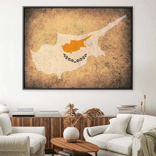 Cyprus Canvas Art Clock Canvas