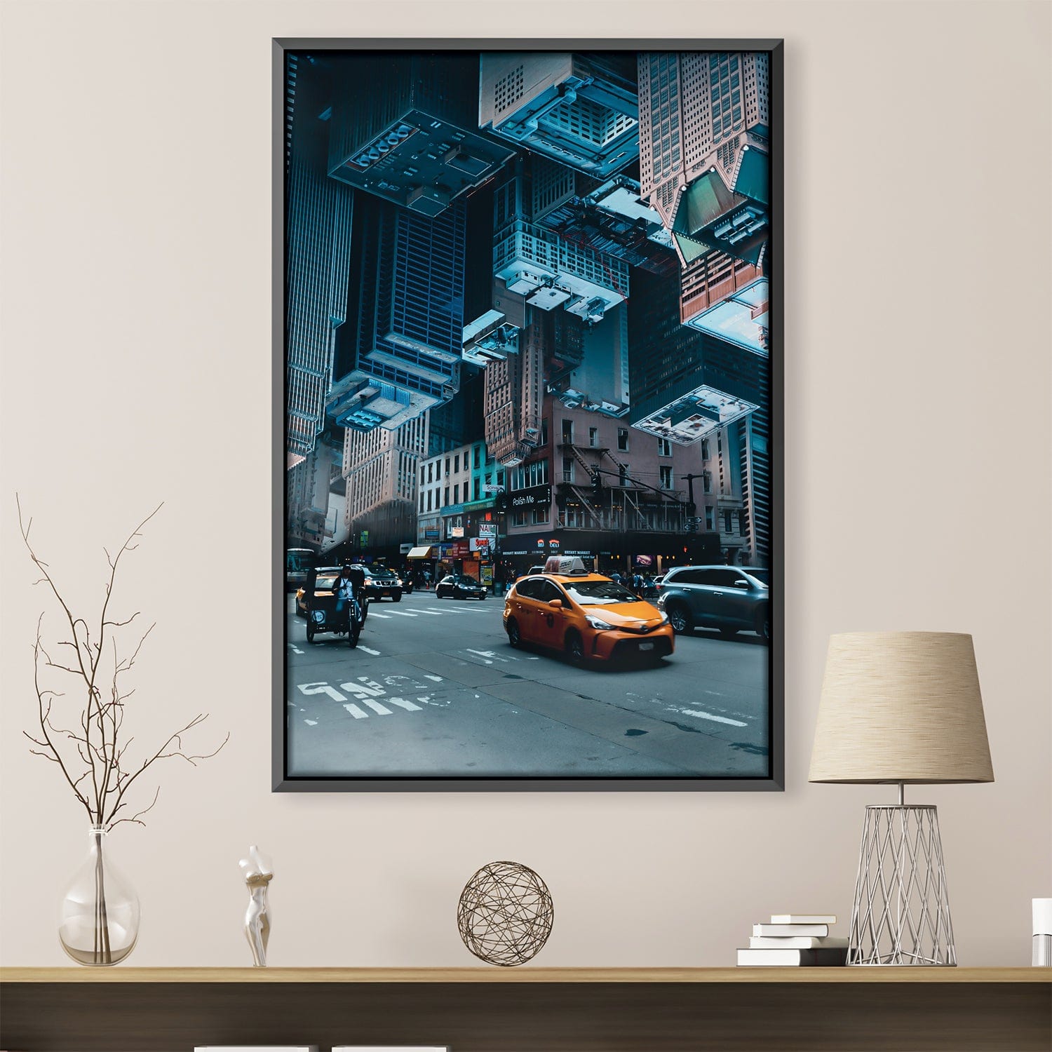 D-Upsidedown City Canvas product thumbnail