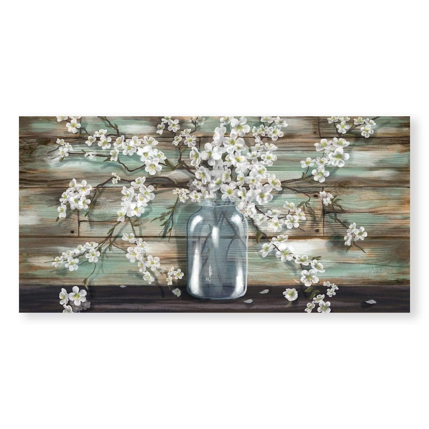 Daisy Vase Canvas Art Clock Canvas