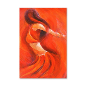 Dancing Flame Canvas Art Clock Canvas