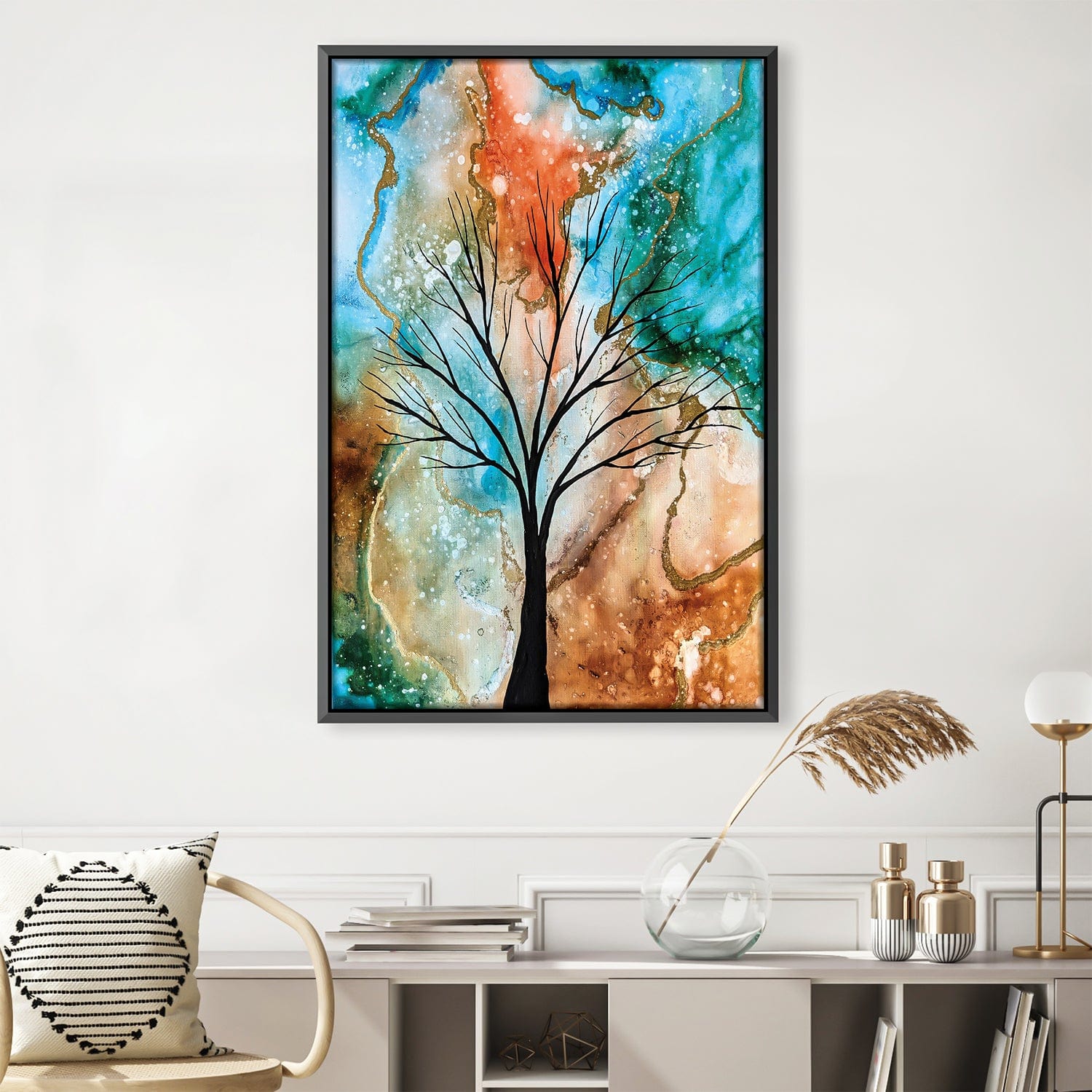Dancing Poetry Canvas Art 30 x 45cm / Unframed Canvas Print Clock Canvas