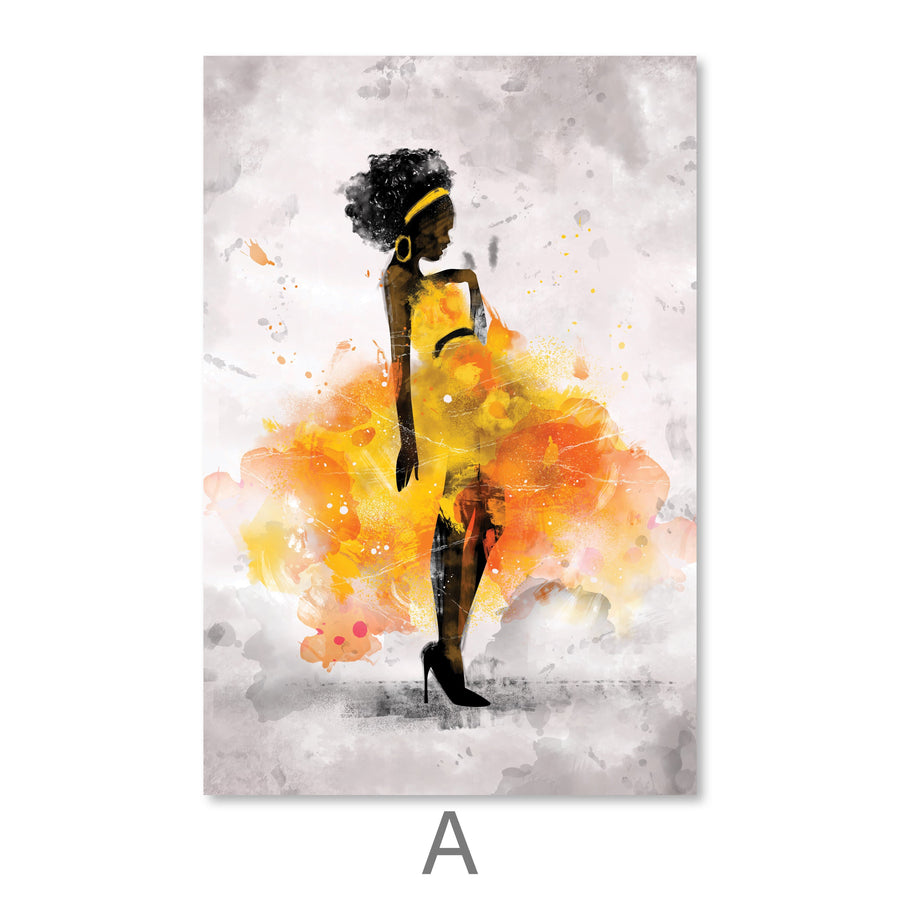 Dancing Queen Canvas Art A / 40 x 50cm / No Board - Canvas Print Only Clock Canvas