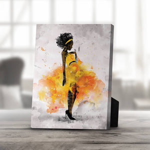 Dancing Queen Desktop Canvas Desktop Canvas 25 x 20cm Clock Canvas