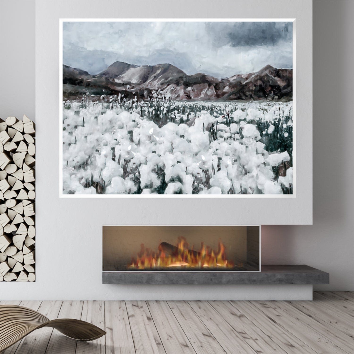 Dandelion Field Canvas Art Clock Canvas