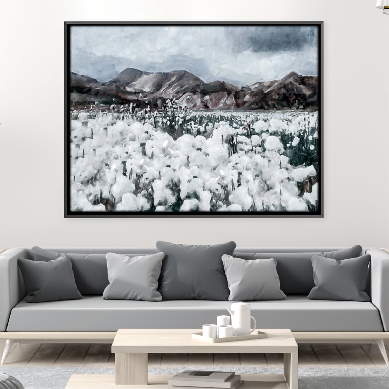 Dandelion Field Canvas Art Clock Canvas