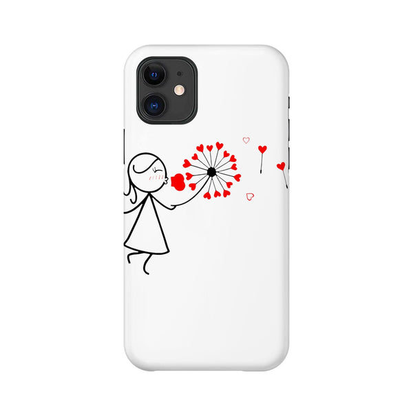 Dandelion Love Phone Case Phone Case A / Apple iPhone 11 Clock Canvas