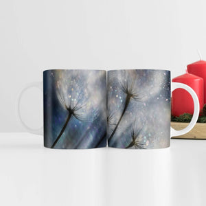 Dandelion Space Mug Mug White Clock Canvas