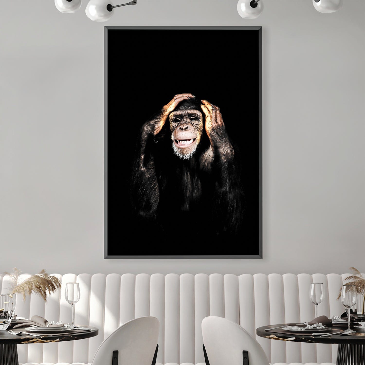 Dark Monkey Hear No Evil Canvas product thumbnail