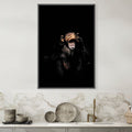 Dark Monkey See No Evil Canvas Art 30 x 45cm / Unframed Canvas Print Clock Canvas