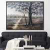 Dark Tones Oil Painting Oil 45 x 30cm / Oil Painting Clock Canvas