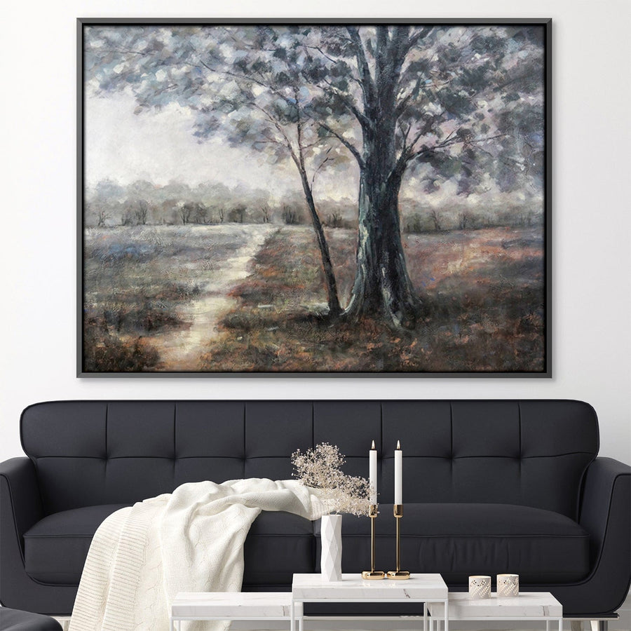 Dark Tones Oil Painting Oil 45 x 30cm / Oil Painting Clock Canvas