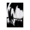 Dark White Abstract Canvas Art Clock Canvas