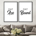 Dat Ass Dat Beard Canvas Art Clock Canvas