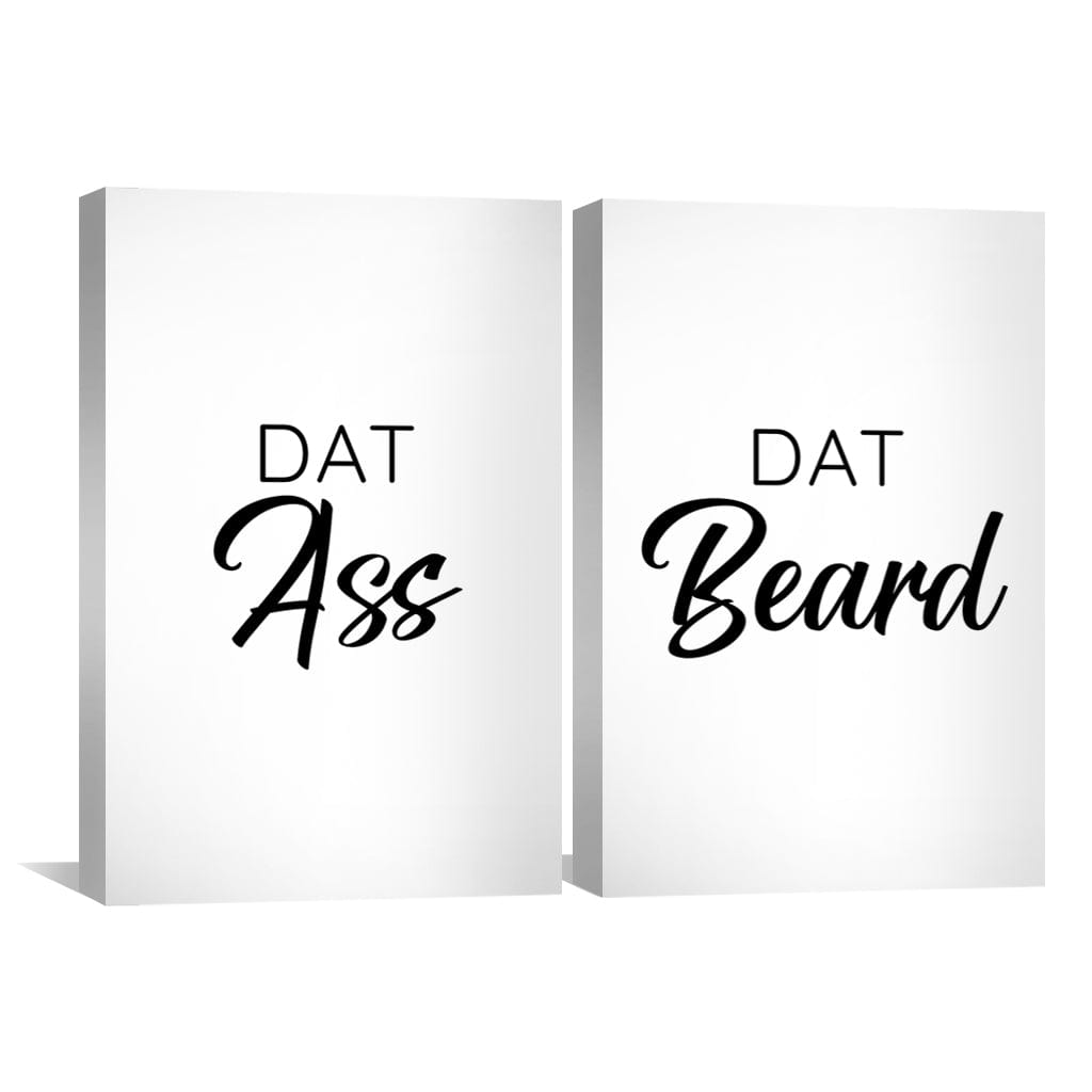 Dat Ass Dat Beard Canvas Art Clock Canvas