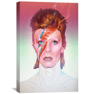 David Bowie Canvas Art Clock Canvas