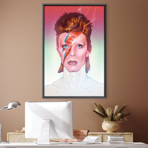 David Bowie Canvas Art 30 x 45cm / Unframed Canvas Print Clock Canvas