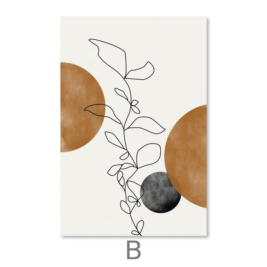 Dawn of Leaves Canvas Art B / 30 x 45cm / Unframed Canvas Print Clock Canvas