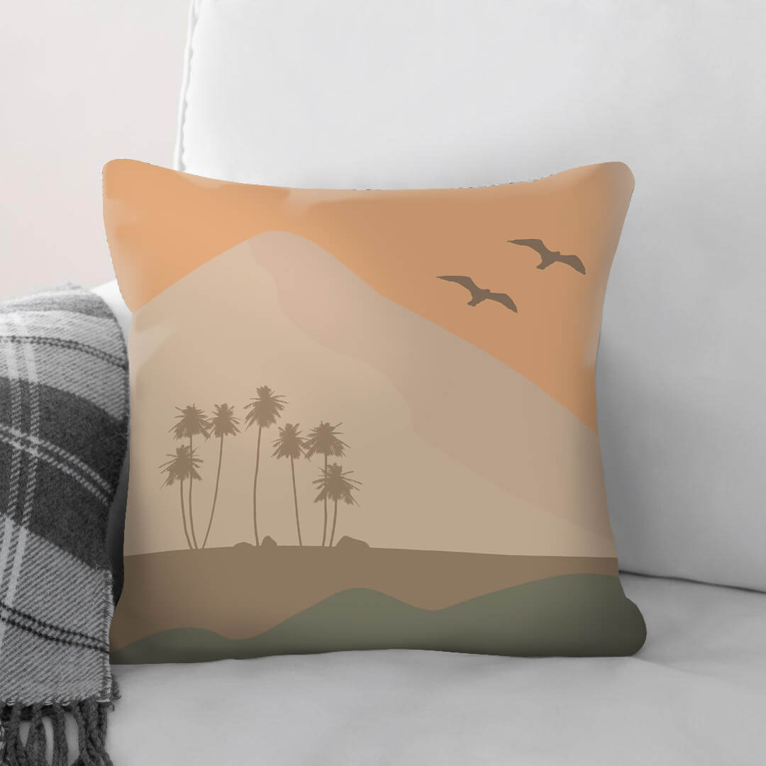 Day Night Light B Cushion Cushion 45 x 45cm Clock Canvas